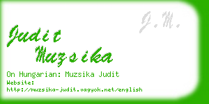 judit muzsika business card